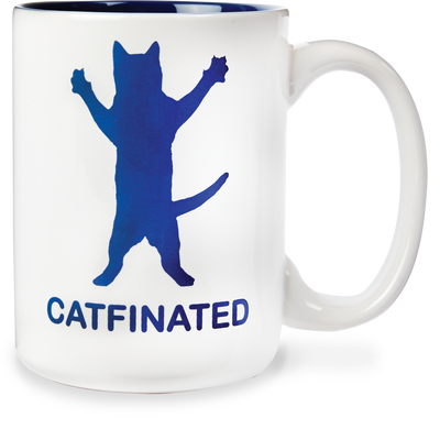 "CATFINATED" CERAMIC MUG