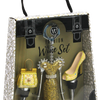 WHITE & GOLD LEOPARD WINE FASHION SET
