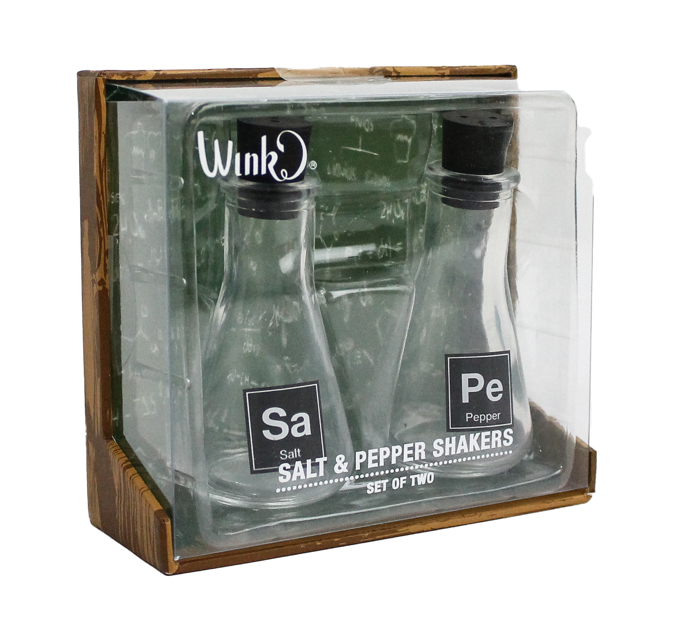 SALT & PEPPER SHAKER LAB FLASKS