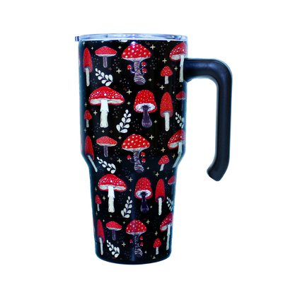 BLACK MUSHROOM TUMBLER