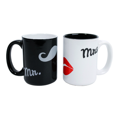 MR. & MRS. CERAMIC MUG SET