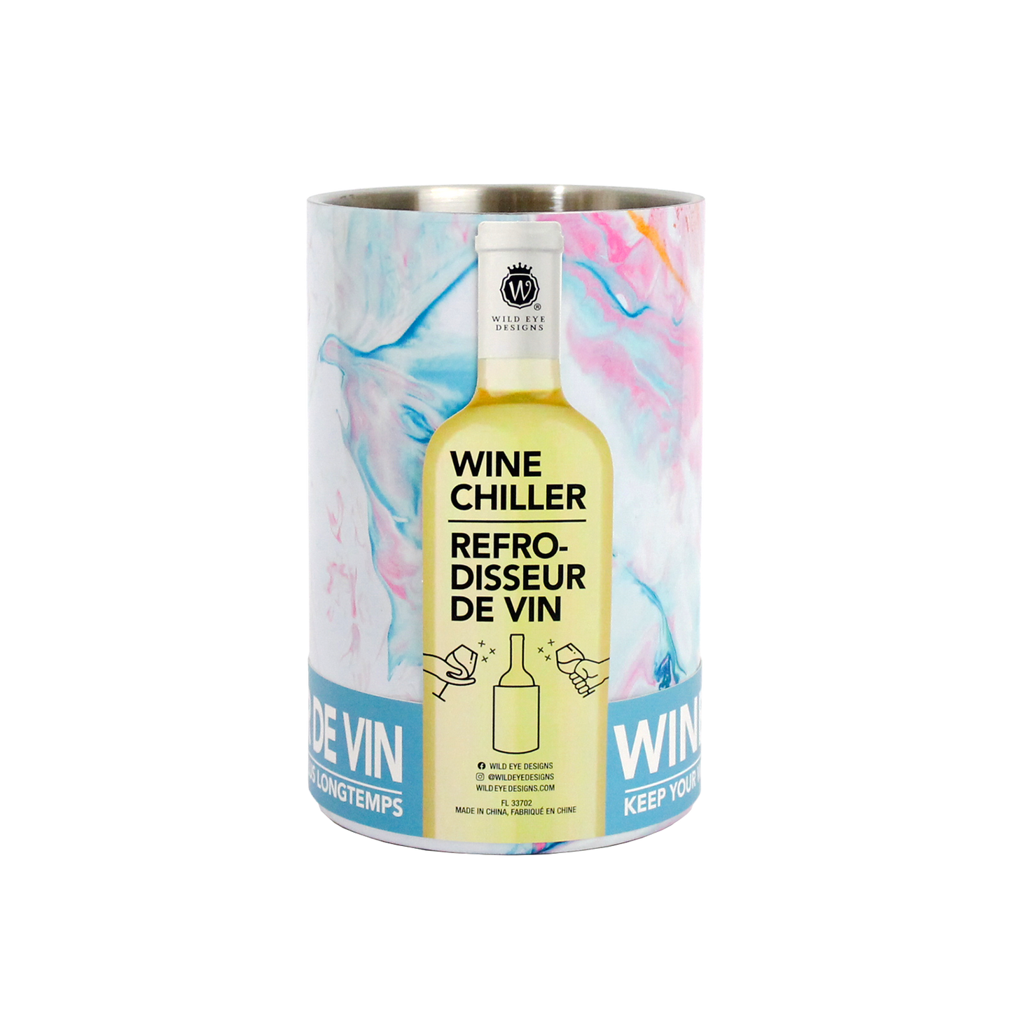 PINK MARBLE WINE CHILLER